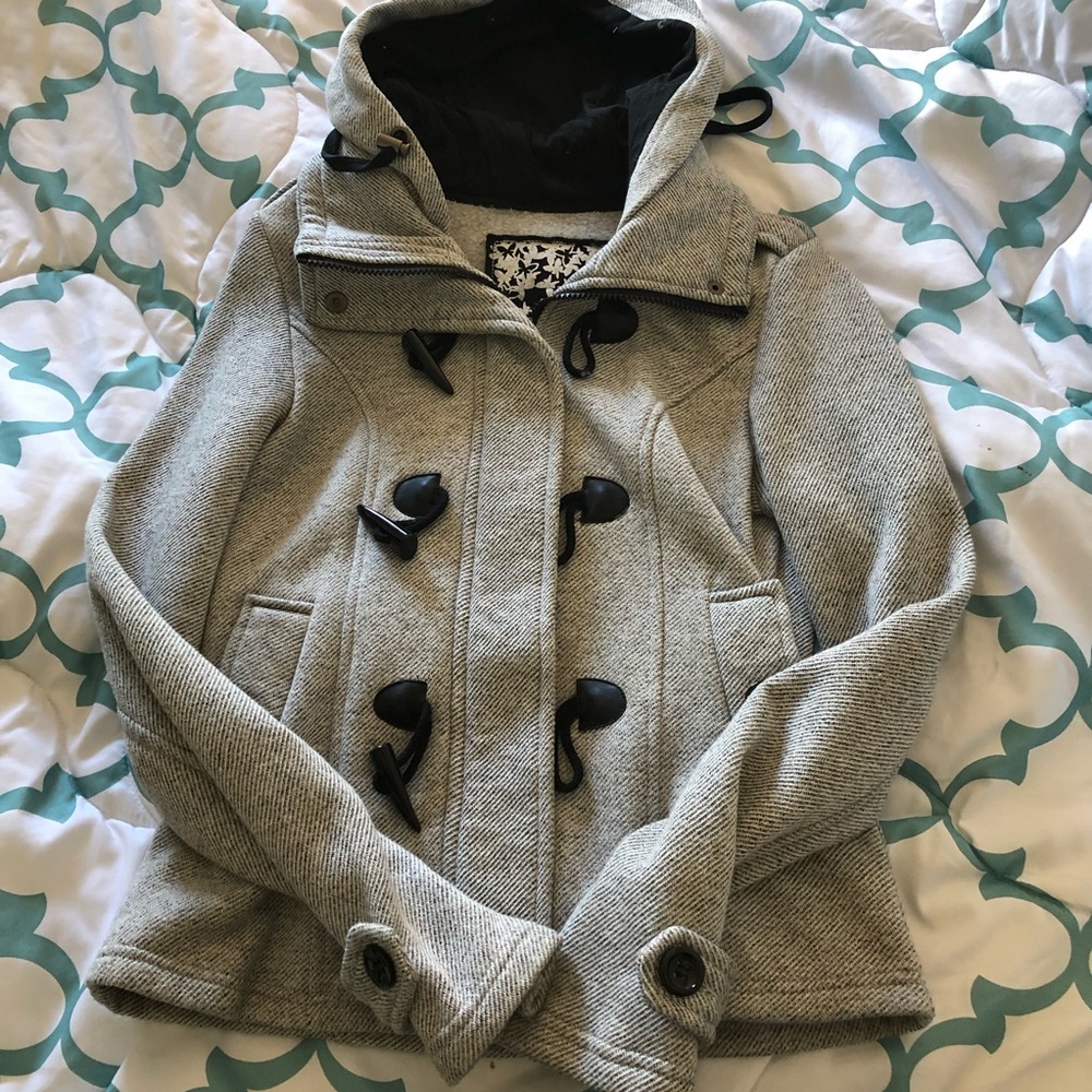 Sebby Winter Jacket Grey & Black Small
